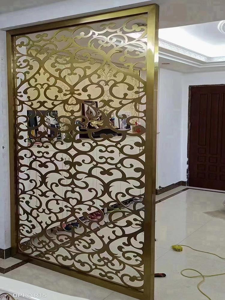 藝術(shù)典雅，古典鏤空不銹鋼屏風(fēng)