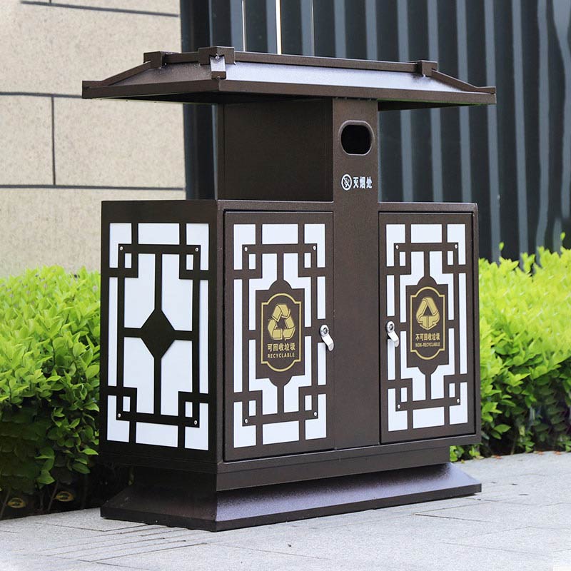仿古不銹鋼垃圾桶