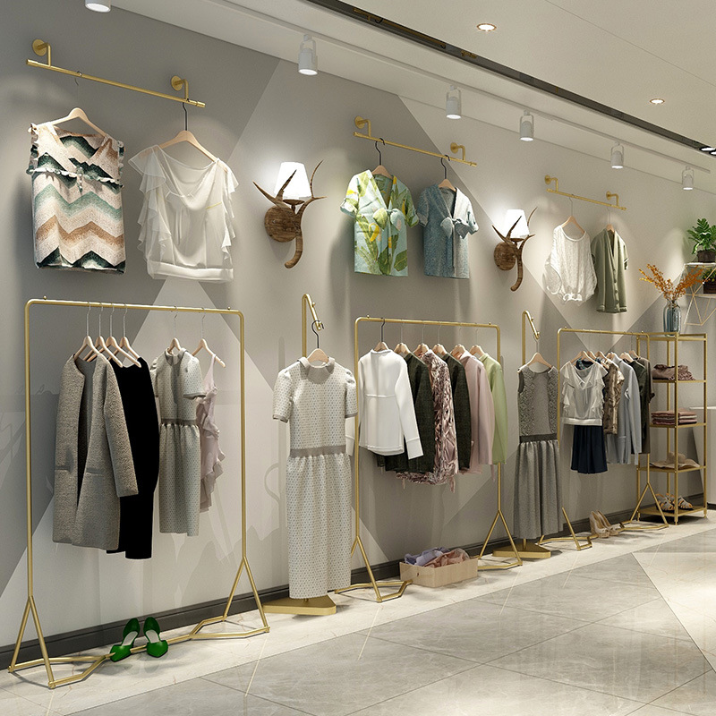 不銹鋼服裝展示架